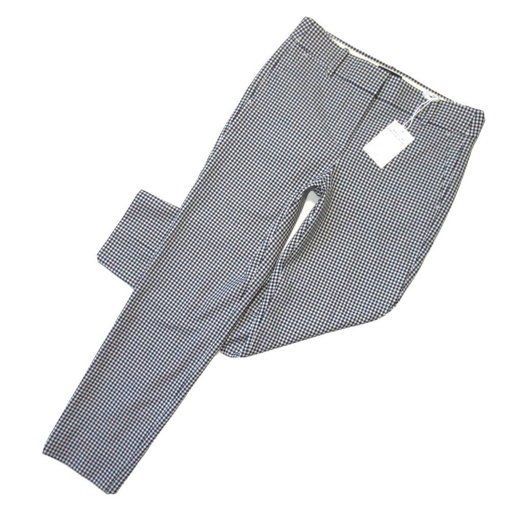 NWT J.Crew Slim Crop Cameron in Black Four-Season Stretch Gingham Ankle Pants 2
